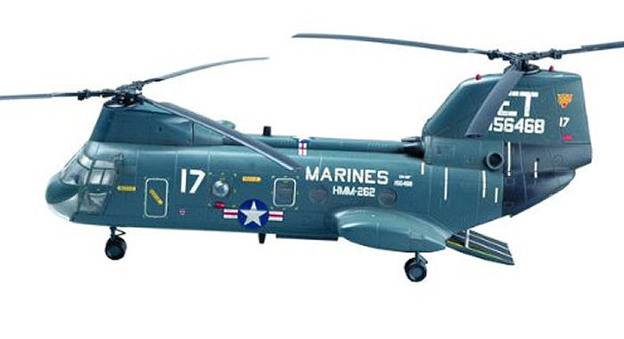 Easy Model American CH-46 Sea Knight Model Building Kit Helicopter model kit