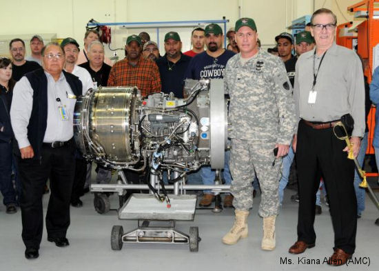 Depot Delivers 400th Honeywell T-55 Engine