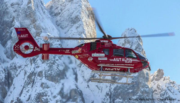 EC135T3 Enters Service with Aiut Alpin Dolomites