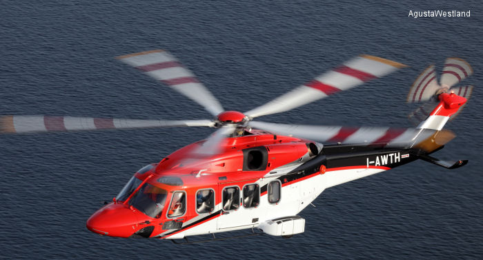 Helicopter AgustaWestland AW149 Serial 49006 Register CSX81848 I-AWTH I-RAII used by AgustaWestland Italy. Aircraft history and location