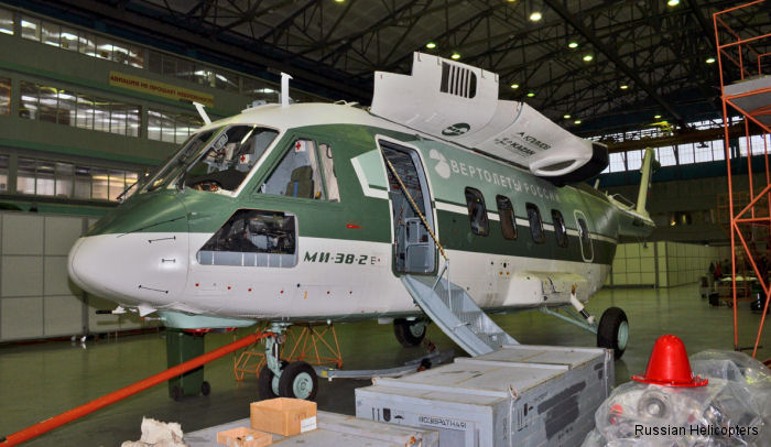 The Mi-38 <a href=/database/cn/39819/>4th prototype</a> at the Moscow Mil Helicopter Plant