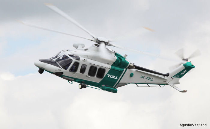 Toll Group Signs for Eight AW139s