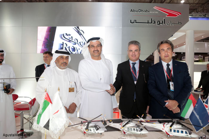 Abu Dhabi Aviation to Acquire 15 AW Helicopters