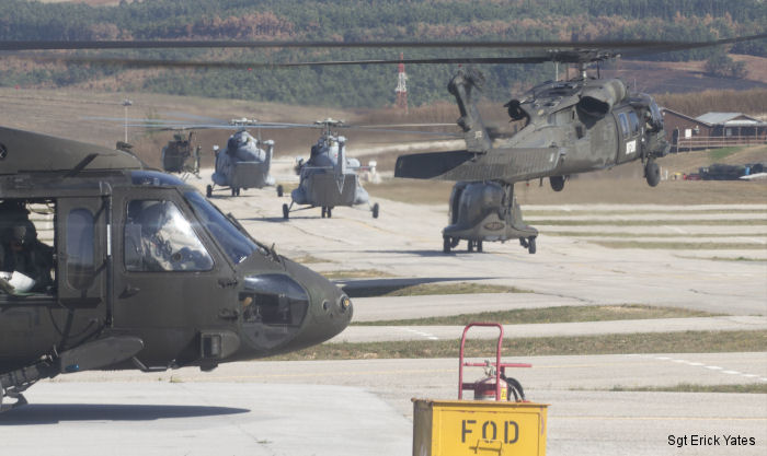 Croatian, Slovenian, Swiss and U.S. Army flight crews soared over Kosovo for a multinational, eight-ship helicopter mission, during a large aviation exercise