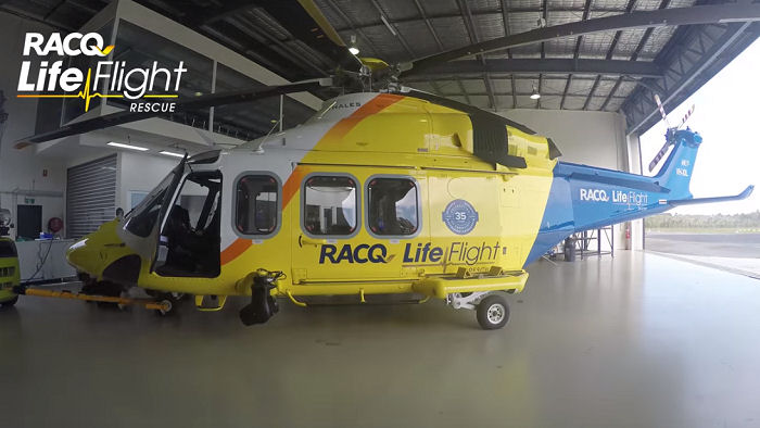 RACQ LifeFlight Second AW139 Ready