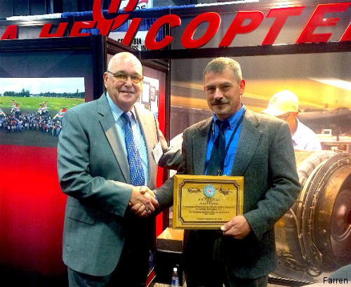 Farren Recognized by Columbia Helicopters