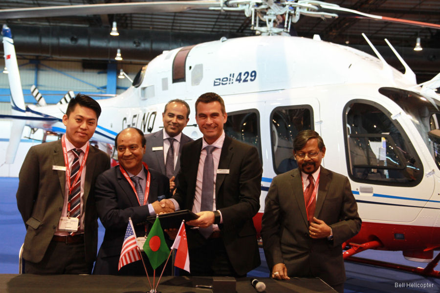 First Bell 429 in Bangladesh to Meghna Aviation