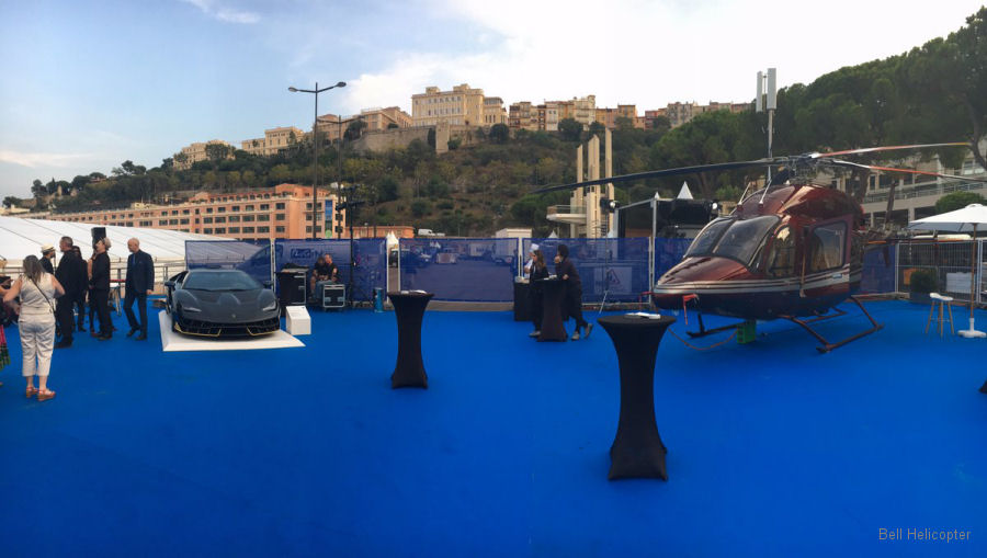Bell Helicopter at Monaco Yacht Show 2017