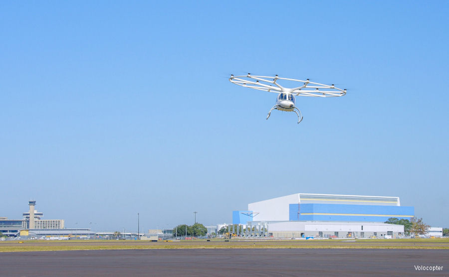 eVTOL Volocopter 2X in Tampa, Florida