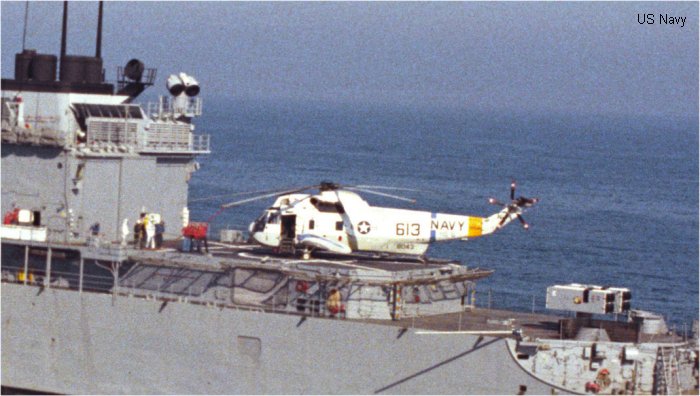 Helicopter Sikorsky HSS-2 Sea King Serial 61-021 Register 148043 used by US Navy USN ,US Marine Corps USMC Converted to UH-3H Sea King. Aircraft history and location
