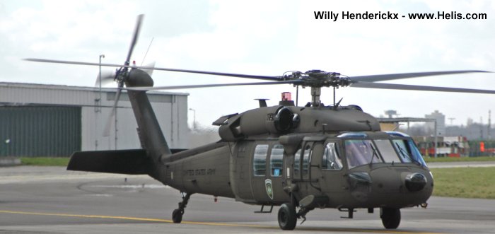 Helicopter Sikorsky UH-60A Black Hawk Serial 70-1088 Register 87-24583 used by US Army Aviation Army. Aircraft history and location