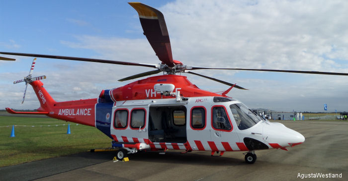 AgustaWestland and Australian Helicopters are pleased to announce the delivery of the first AW139 intermediate twin-engine helicopter in EMS configuration for Ambulance Victoria.