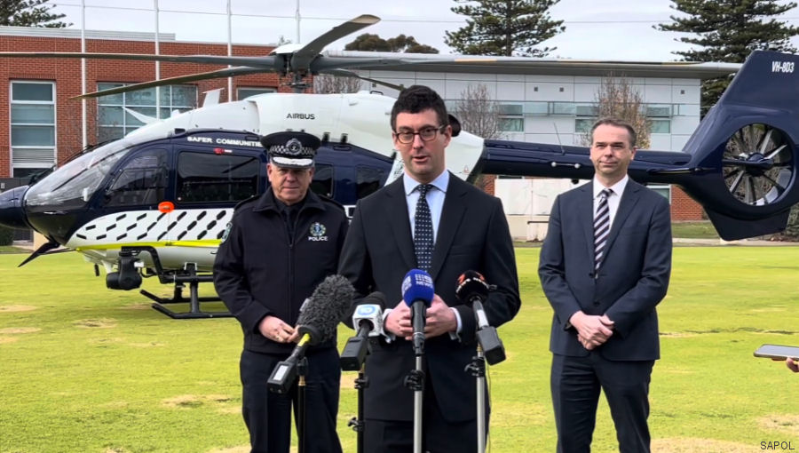 South Australia Police New H145D3 Helicopter