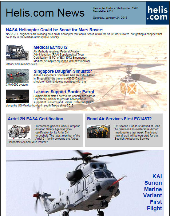 Helicopter Newsletter #115