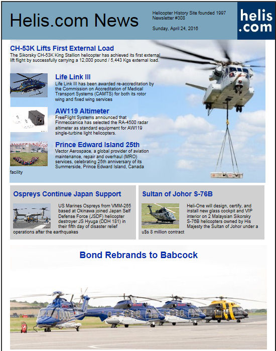 Helicopter Newsletter #308