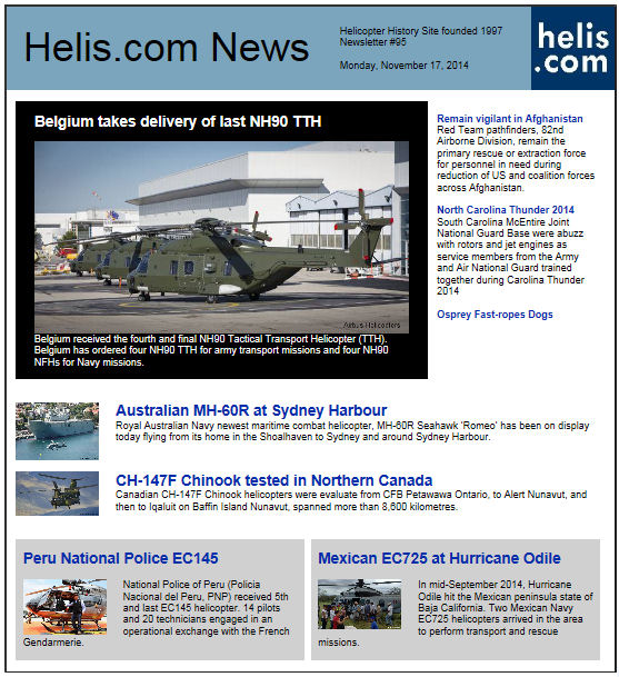 Helicopter Newsletter #95